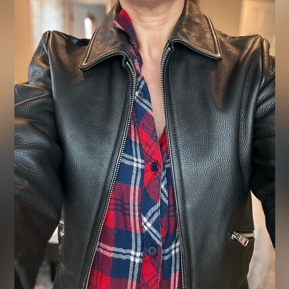 Paul and Joe for Target black leather bomber jacket size Small - Picture 6 of 16